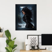 Empress Vampire Hunter AI Concept Art by Xzendor7 Poster (Heimbüro)