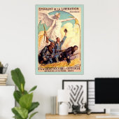 Emprunt de la Liberation ~ Vintages Französisches Poster (Heimbüro)