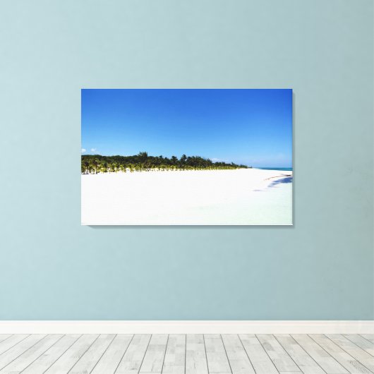 Empty Beach Leinwanddruck (Insitu (Holzboden))