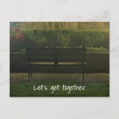 Empty Bench Postkarte (Vorderseite)