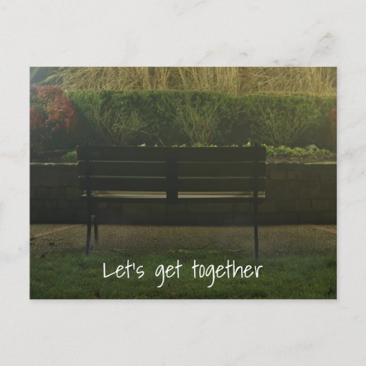 Empty Bench Postkarte (Vorderseite)