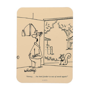 Empty Bird Feeder Magnet
