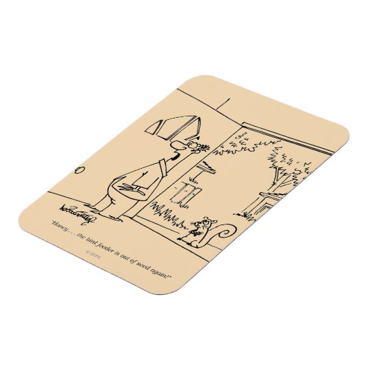 Empty Bird Feeder Magnet (Linke Seite)