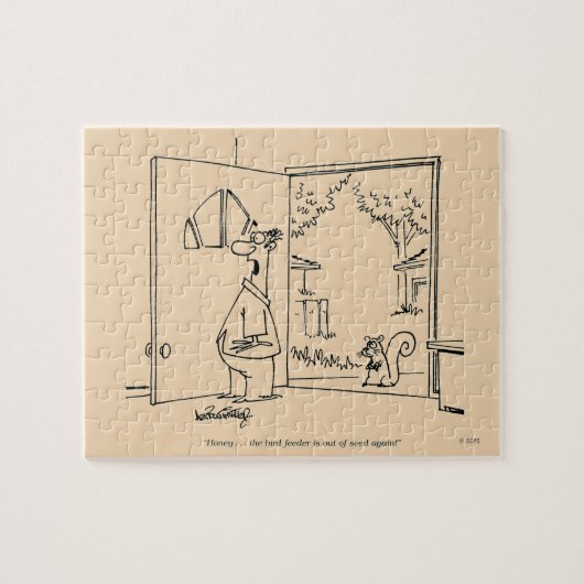 Empty Bird Feeder Puzzle (Horizontal)
