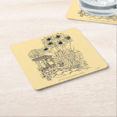 Empty Bird Feeder Rechteckiger Pappuntersetzer (angewinkelt)