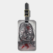 Empty Cage Anatomie Herzchirurgie Horror Kunst Gepäckanhänger (Vorderseite vertikal)