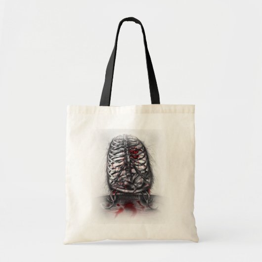 Empty Cage Anatomie Herzchirurgie Horror Kunst Tragetasche (Vorne)