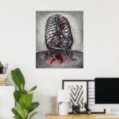Empty Cage Anatomie Horror Original Art Poster (Heimbüro)
