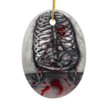 Empty Cage Rib Menschliches Skelett Horror Origine