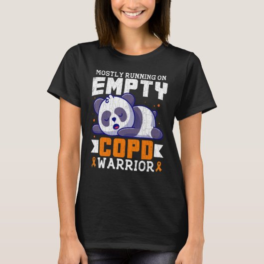 Empty COPD Warrior Awareness Support Month Orange  T-Shirt (Vorderseite)