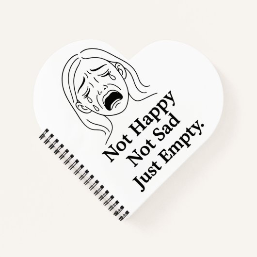 Empty Echoes Notizblock (Vorderseite)