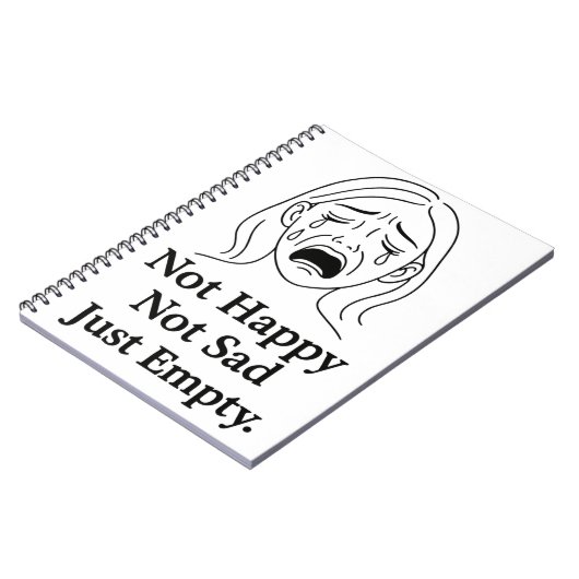 Empty Echoes Notizblock (Linke Seite)