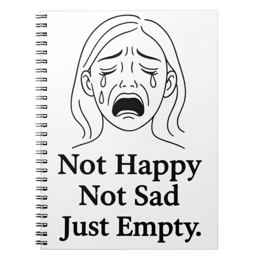 Empty Echoes Notizblock (Vorderseite)