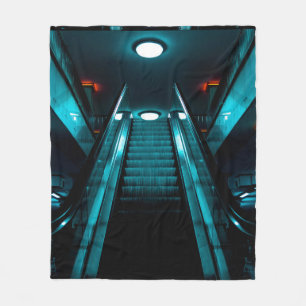 EMPTY ESCALATOR FLEECEDECKE