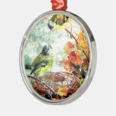 EMPTY NEST CHATTER SILBERNES ORNAMENT (Links)