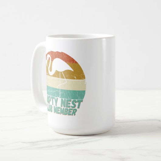 Empty Nest Club - Stolzes neues Mitglied Kaffeetasse (Vorderseite Links)