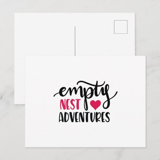 Empty Nest Liebe Abenteuer Postkarte (Vorne/Hinten)
