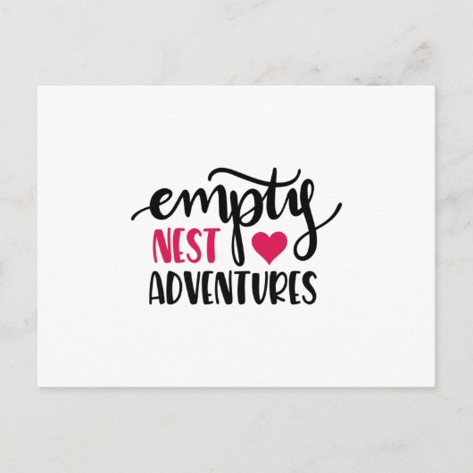 Empty Nest Liebe Abenteuer Postkarte (Vorderseite)