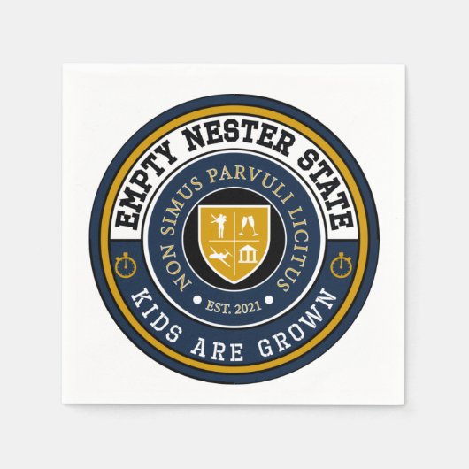Empty Nester Staat - Kinder werden gezüchtet - Nap Serviette (Vorderseite)