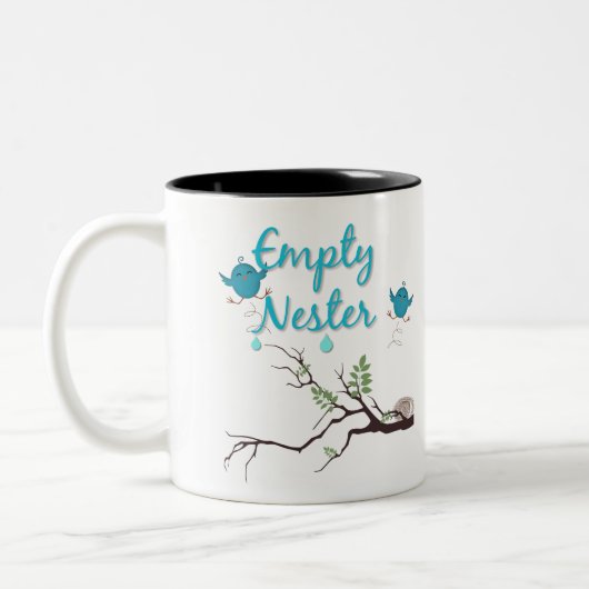 Empty Nester Zweifarbige Tasse (Links)