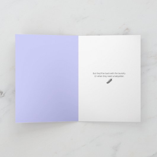 Empty Nests Friends (mit Spaß) Karte (Innenseite)