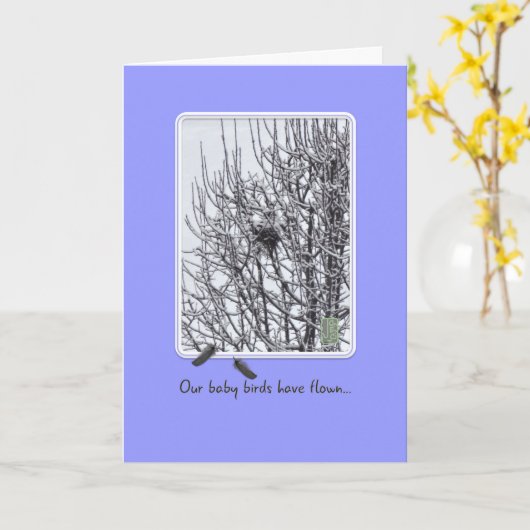 Empty Nests Friends (mit Spaß) Karte (Gelbe Blume)