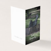 Empty Park Bench Sympathy Card (Vorderseite)