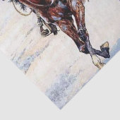 Empty Saddle Western Art von Frederic Remington Seidenpapier (Detail)