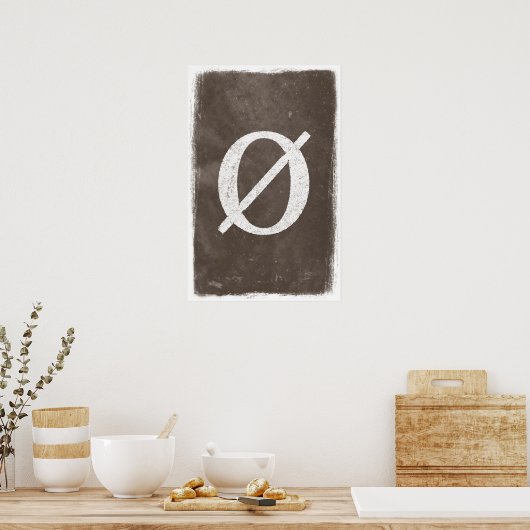 Empty Set Art - Mathematik Poster (Küche)