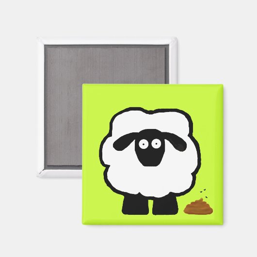 Empty Sheep Magnet (Vorderseite/Rückseite)