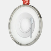 Empty Soup Bowl Ornament Aus Metall (Links)