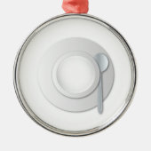 Empty Soup Bowl Ornament Aus Metall (Vorne)