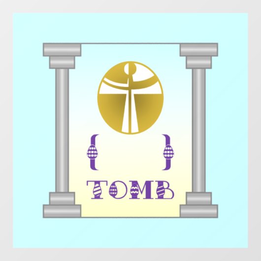 Empty Tomb Fensteraufkleber (Blatt)