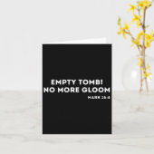 Empty Tomb Jesus Ostern Christlich Karte (Gelbe Blume)