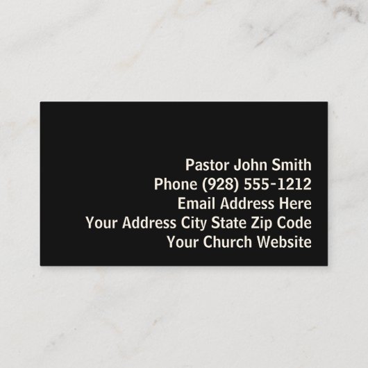 Empty Tomb Three Crosses Sunset Church Pastor Visitenkarte (Rückseite)