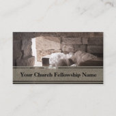 Empty Tomb White Light Sunrise Church Pastor Visitenkarte (Vorderseite)