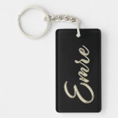 Emre Name whitegold Schlüsselanhänger Anhänger (Vorderseite)