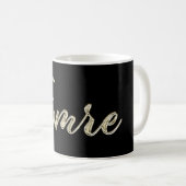 Emre Name whitegold Tasse Teetasse Kaffeetasse (VorderseiteRechts)