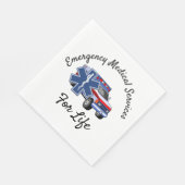 EMS Ambulance For Life Serviette (Ecke)
