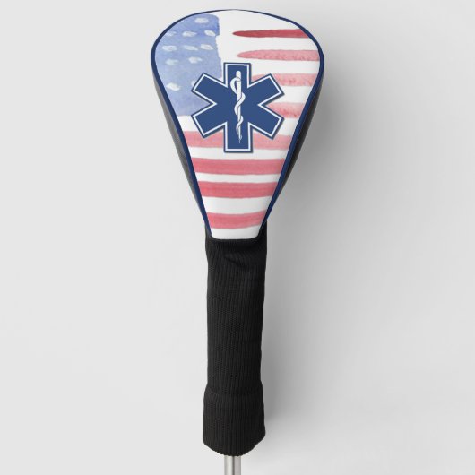 EMS Ambulance Patriotic Golf Headcover (Vorderseite)