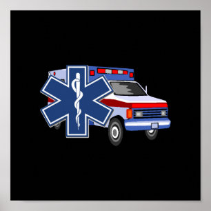 EMS Ambulance Poster