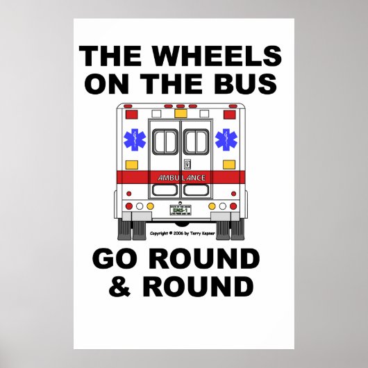 EMS Ambulance - Rad fahren, Poster (Vorne)