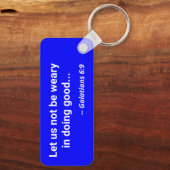 EMS Ambulanz mit biblischem Zitat Schlüsselanhänger (Rückseite)