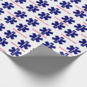 EMS Berufliches, paramediäisches Logo Geschenkpapier (Ecke)