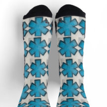 EMS Blue "Star of Life" Ems Socken
