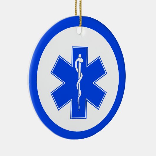 EMS Blue Star of Life Weihnachtsschmuck (Rechts)