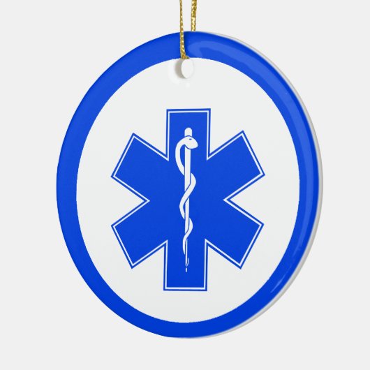 EMS Blue Star of Life Weihnachtsschmuck (Links)