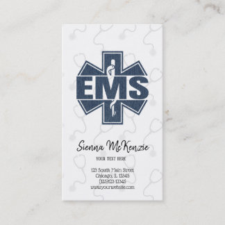 EMS Denim Textur Visitenkarte