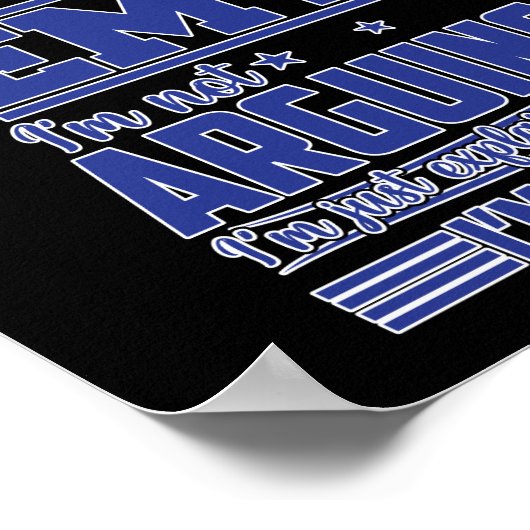 EMS Emergency EMT Ich streite nicht Poster (Ecke)