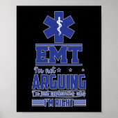 EMS Emergency EMT Ich streite nicht Poster (Vorne)